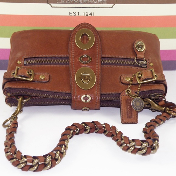 NEW COACH LEGACY BRIDGIT WHISKY BROWN SHOULDER BAG 11622 RARE 65TH ANNIVERSARY - Picture 9 of 15